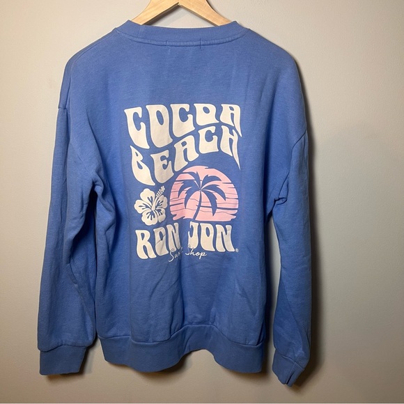 Ron Jon Surf Shop Cocoa Beach FL Sweatshirt Women’s L Ocean Drive - Oversized - Picture 1 of 7